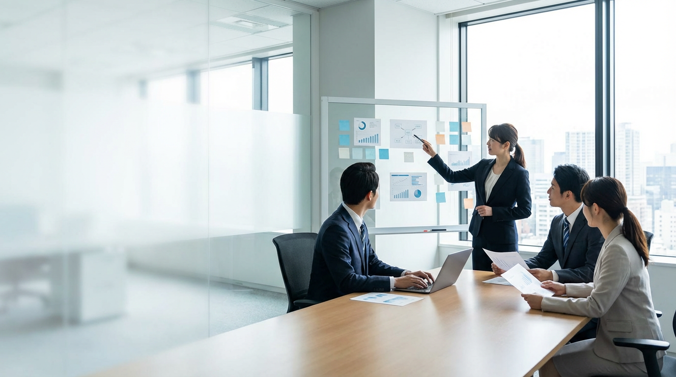 経営戦略・事業計画の策定を行うイメージ